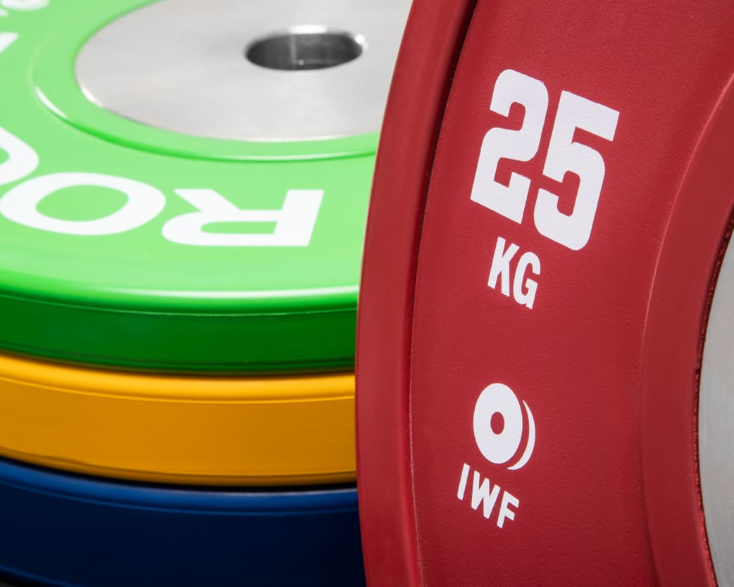 Red rogue plate weight best sale